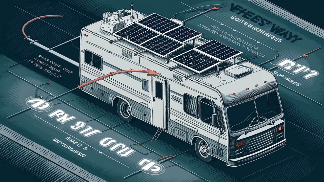 way to attach solar panels to rv roof