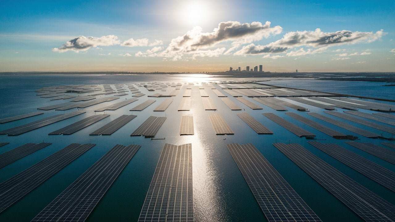 floating solar farms